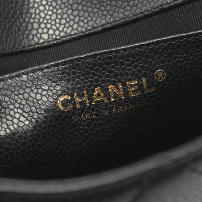 ミニマトラッセ チェーンショルダーバッグ キャビアスキン ブラック ゴールド金具 シャネル バッグ CHANEL