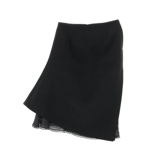 Wool Melton Skirt スカート ウール ブラック 24AW サカイ ボトムス Sacai