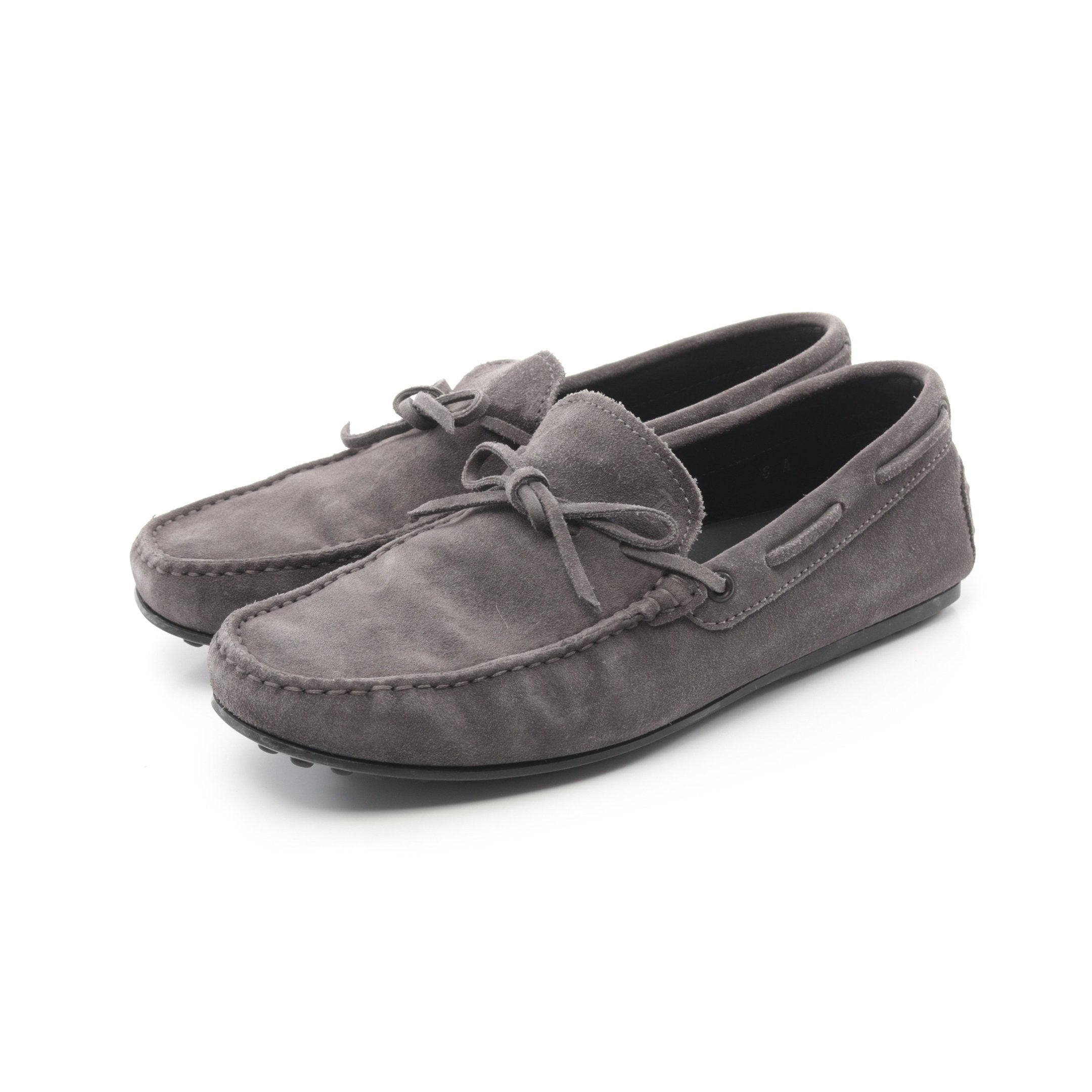 TOD'S トッズ ドライビングシューズ スエード グレー 28cm