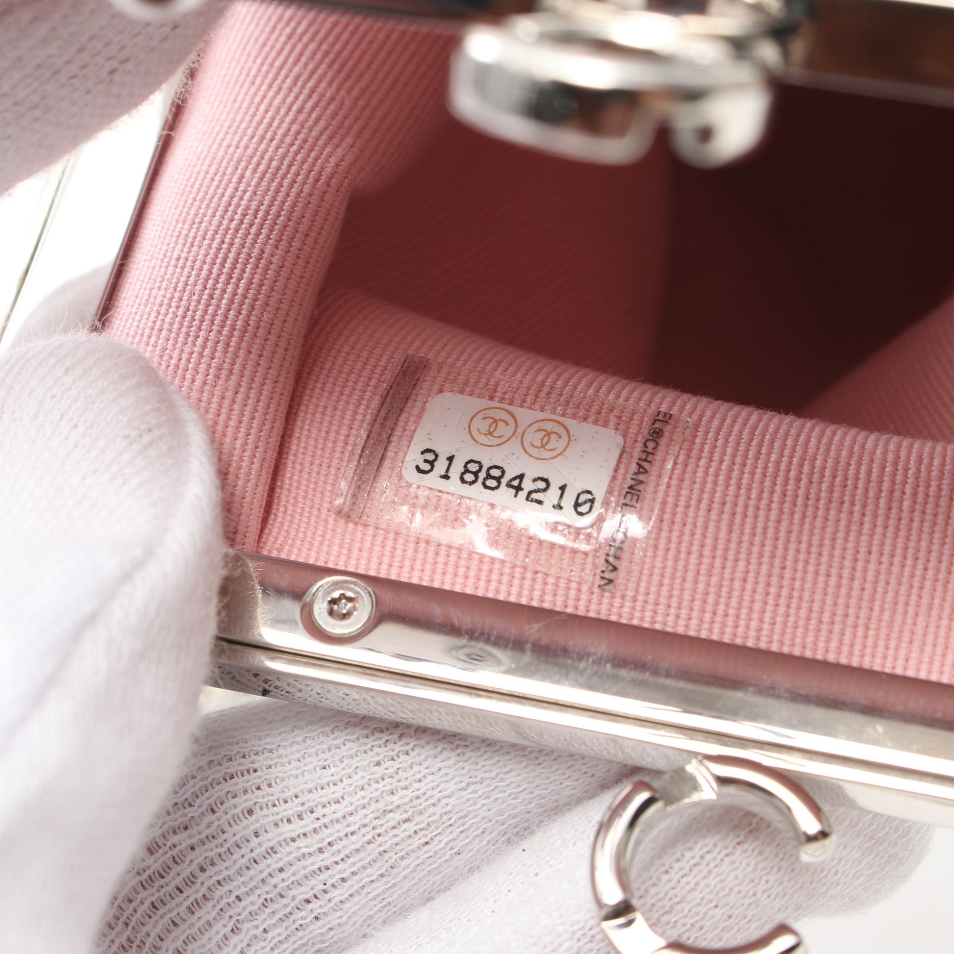 マトラッセ チェーンショルダーバッグ レザー ホワイト シルバー金具 シャネル バッグ CHANEL