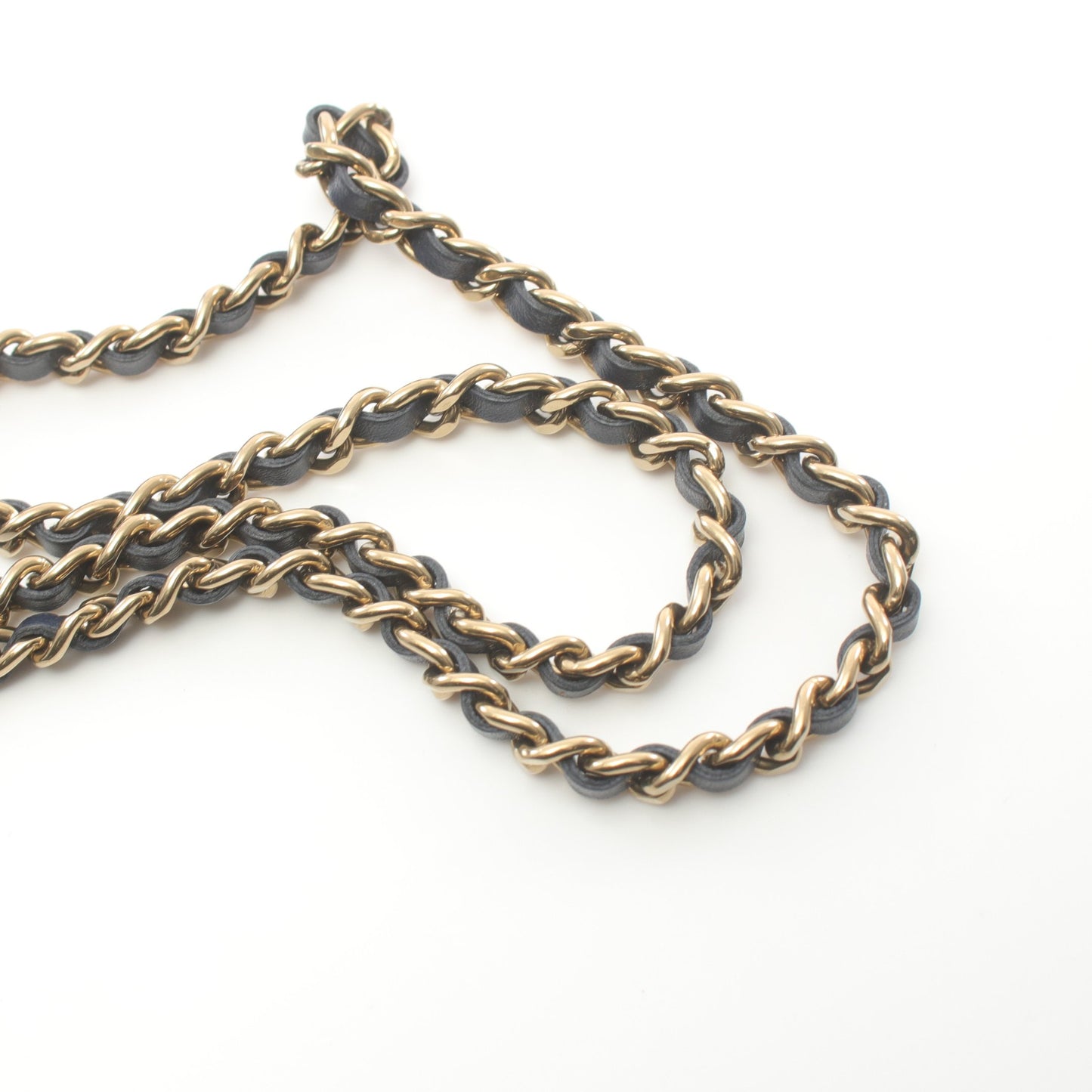 マトラッセ チェーンウォレット デニム インディゴブルー ゴールド金具 シャネル バッグ CHANEL