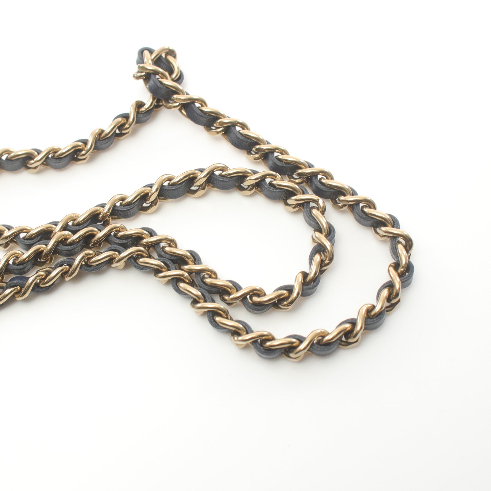 マトラッセ チェーンウォレット デニム インディゴブルー ゴールド金具 シャネル バッグ CHANEL