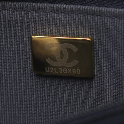 マトラッセ チェーンウォレット デニム インディゴブルー ゴールド金具 シャネル バッグ CHANEL