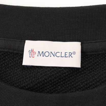 オーバーサイズ スウェットシャツ コットン ブラック ベージュ バイカラー モンクレール トップス MONCLER