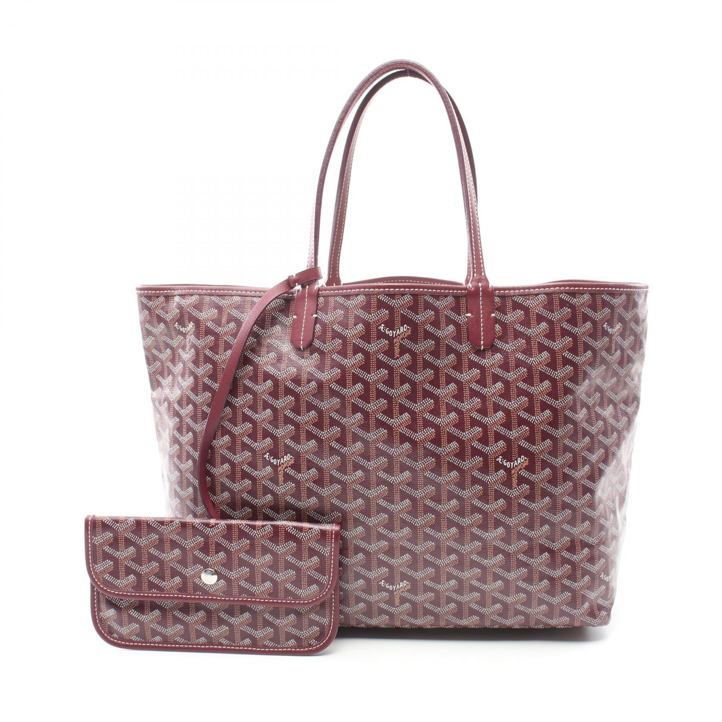 ハンドバッグ トートバッグ コーティングキャンバス レザー ボルドー マルチカラー ゴヤール バッグ GOYARD
