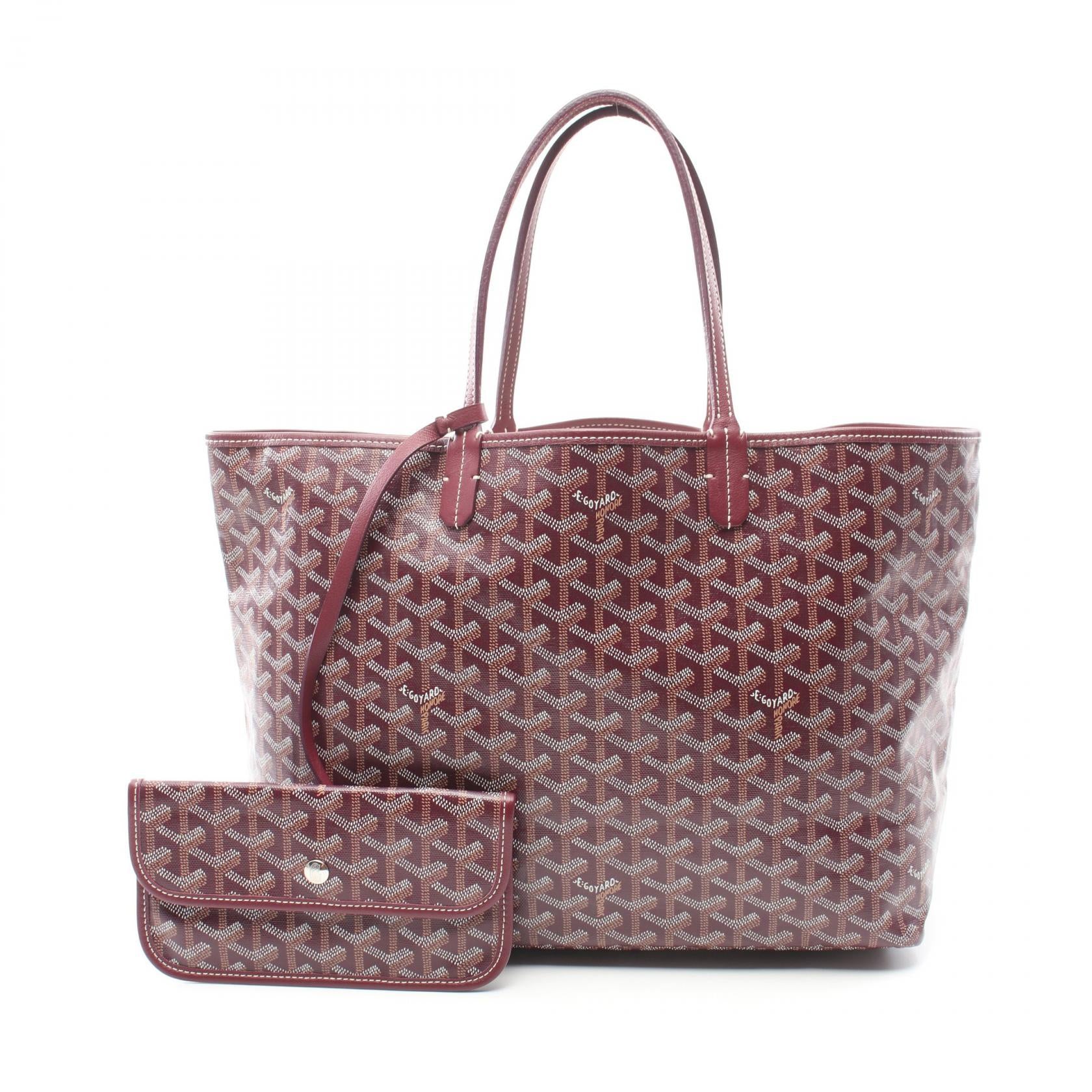 ハンドバッグ トートバッグ コーティングキャンバス レザー ボルドー マルチカラー ゴヤール バッグ GOYARD