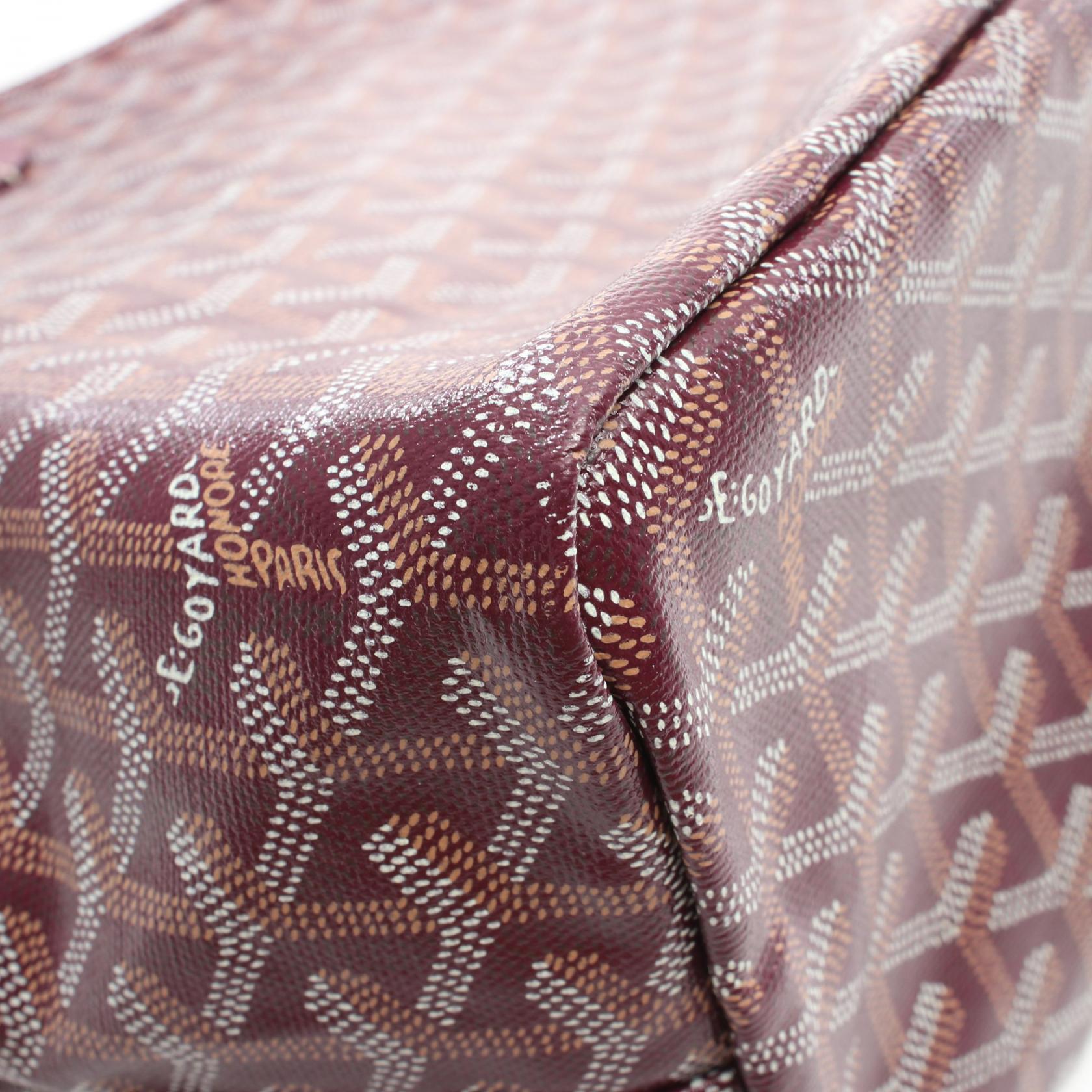 ハンドバッグ トートバッグ コーティングキャンバス レザー ボルドー マルチカラー ゴヤール バッグ GOYARD