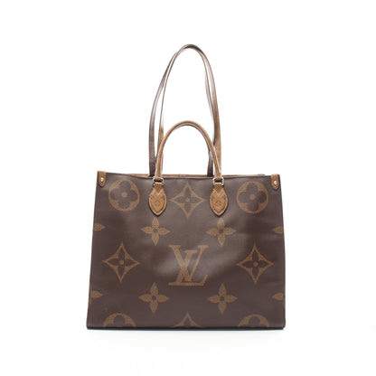 オンザゴーGM モノグラムジャイアント リバース ショルダーバッグ トートバッグ PVC ブラウン ベージュ 2WAY ルイヴィトン バッグ LOUIS VUITTON