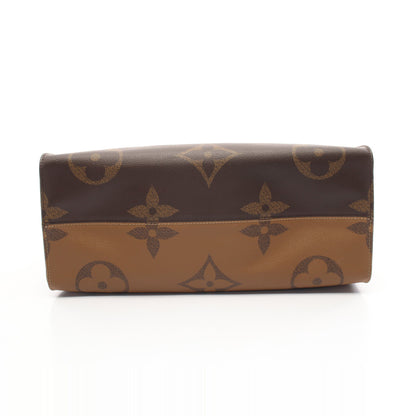 オンザゴーGM モノグラムジャイアント リバース ショルダーバッグ トートバッグ PVC ブラウン ベージュ 2WAY ルイヴィトン バッグ LOUIS VUITTON