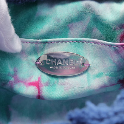 マトラッセ ミックスファイバー チェーンショルダーバッグ ボア ネイビー マルチカラー シルバー金具 シャネル バッグ CHANEL