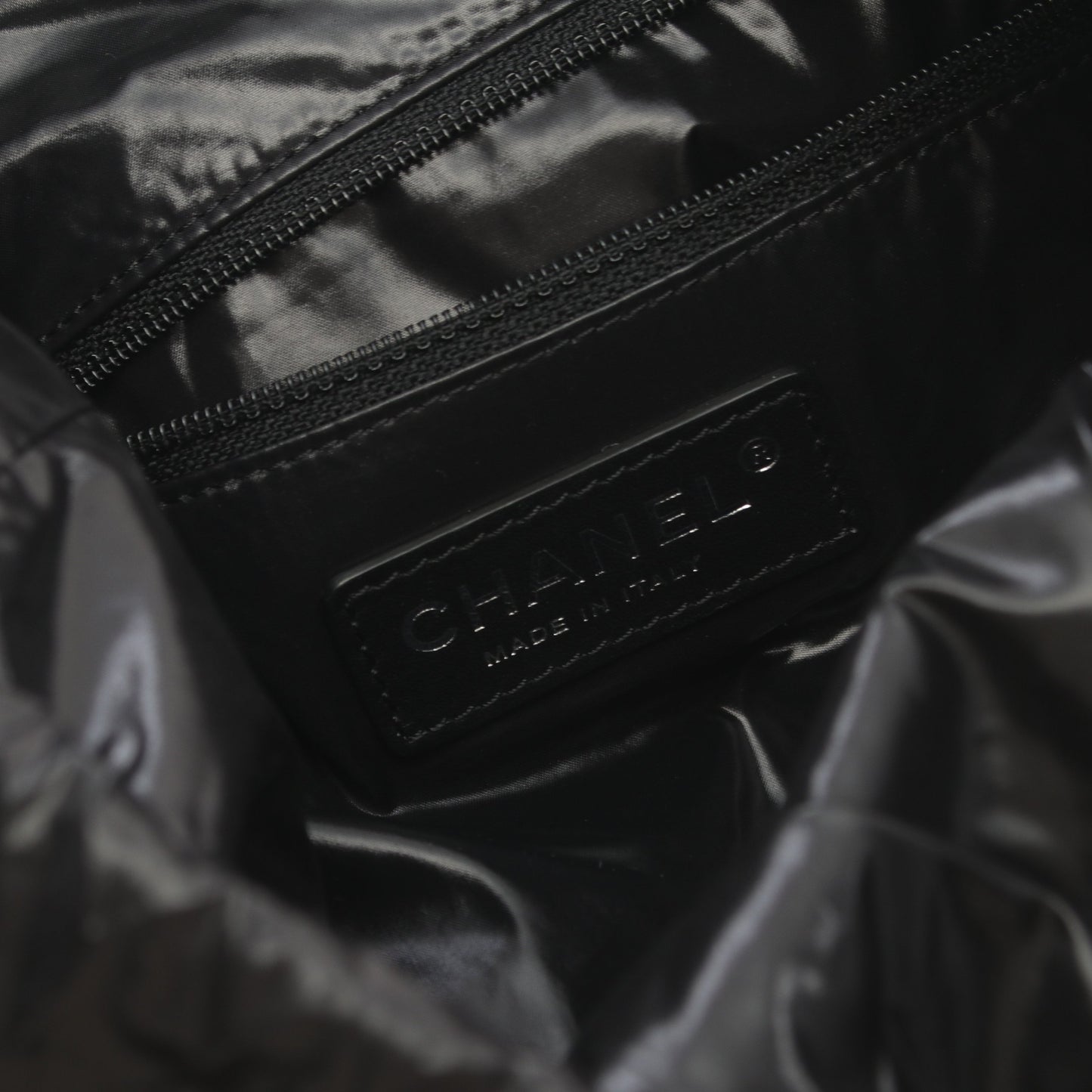 ココマーク ショルダーバッグ ウール レザー ブラック マルチカラー シルバー金具 巾着 シャネル バッグ CHANEL