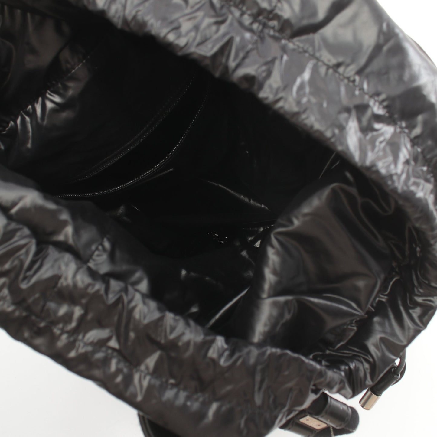ココマーク ショルダーバッグ ウール レザー ブラック マルチカラー シルバー金具 巾着 シャネル バッグ CHANEL
