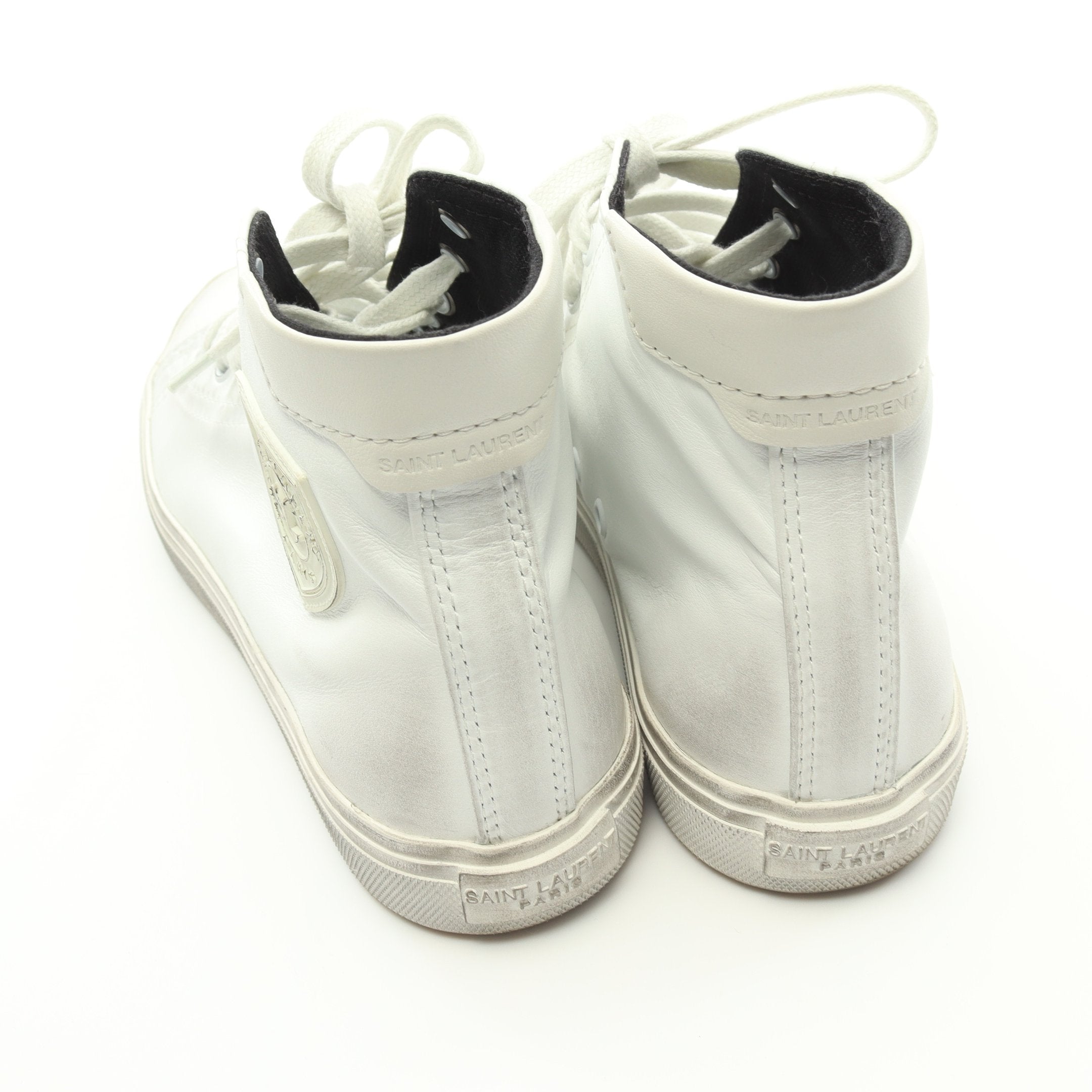 SAINT LAURENT ホワイト ハイカットスニーカー