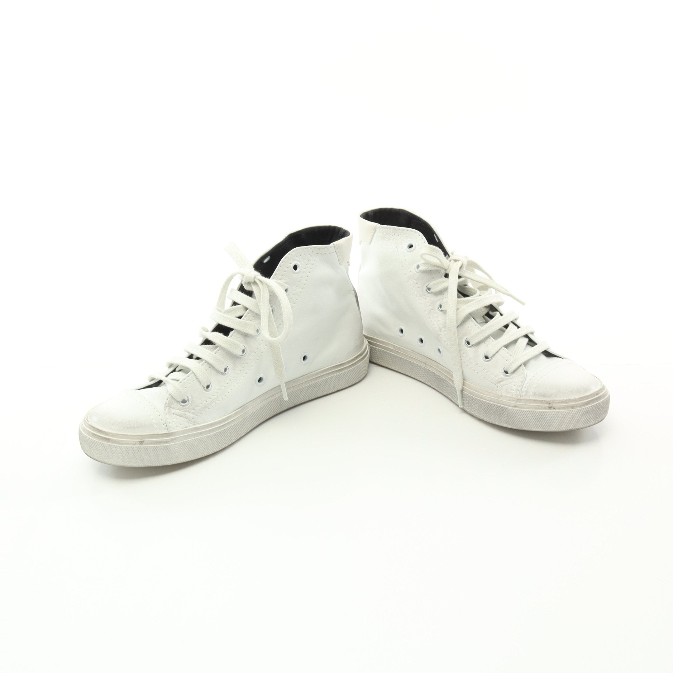 SAINT LAURENT ホワイト ハイカットスニーカー