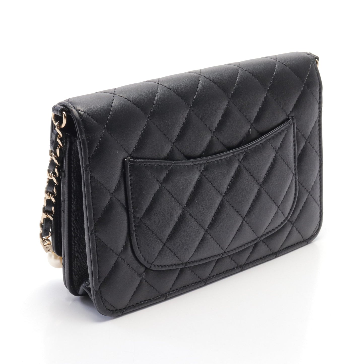 マトラッセ チェーンウォレット ラムスキン ブラック ゴールド金具 シャネル バッグ CHANEL