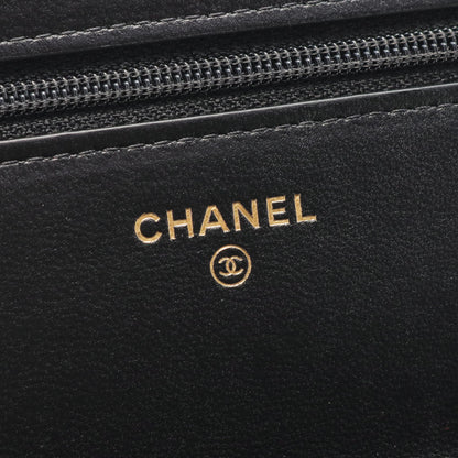 マトラッセ チェーンウォレット ラムスキン ブラック ゴールド金具 シャネル バッグ CHANEL