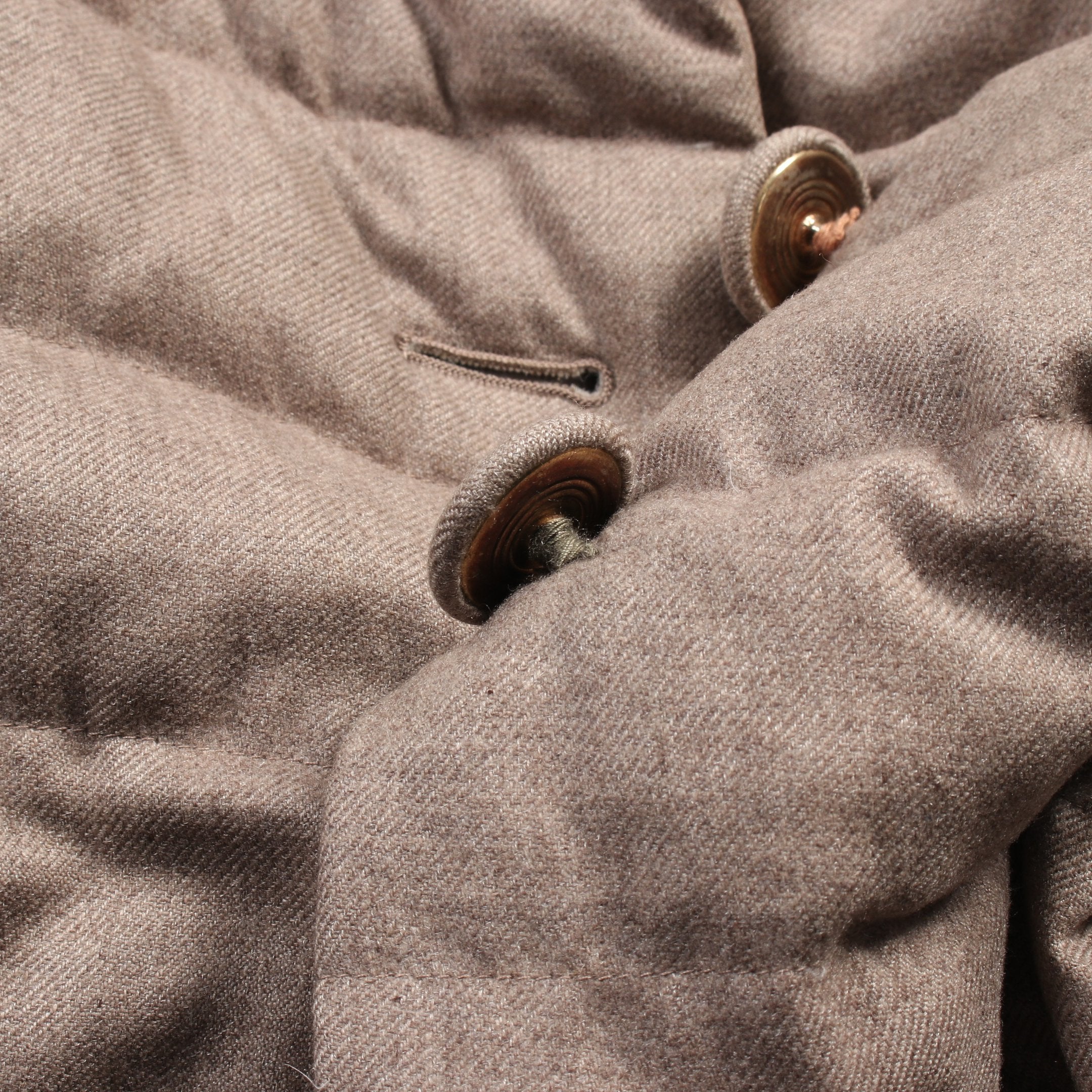 HERNO グレー ブラウンダウンジャケット44 ヘルノ 定番 ダウンコート グレージュ44 - メルカリ