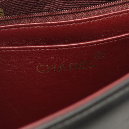 マドモアゼル ハンドバッグ ラムスキン ブラック ゴールド金具 シャネル バッグ CHANEL