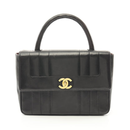 マドモアゼル ハンドバッグ ラムスキン ブラック ゴールド金具 シャネル バッグ CHANEL