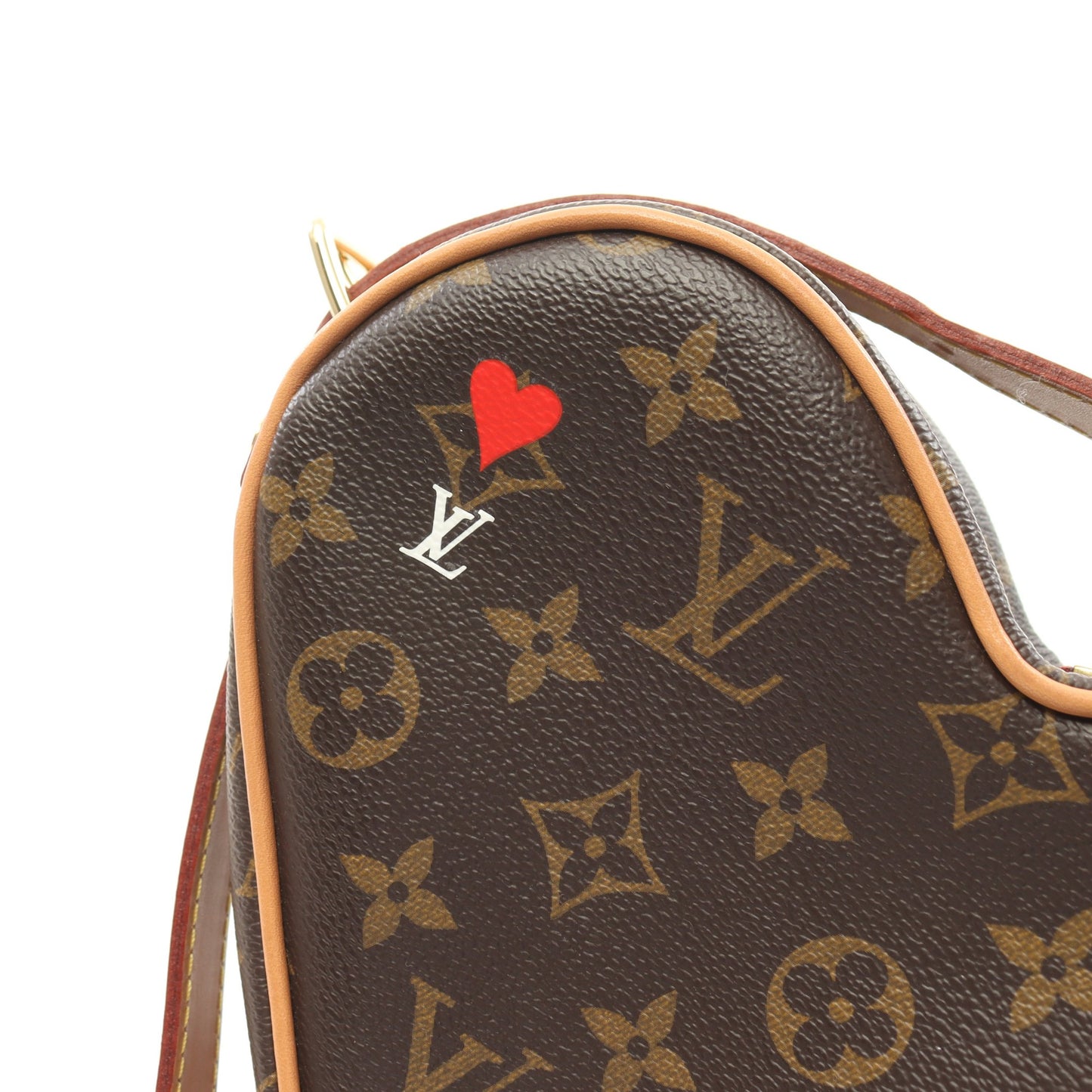 サック クール モノグラム ショルダーバッグ PVC レザー ブラウン ハート ルイヴィトン バッグ LOUIS VUITTON