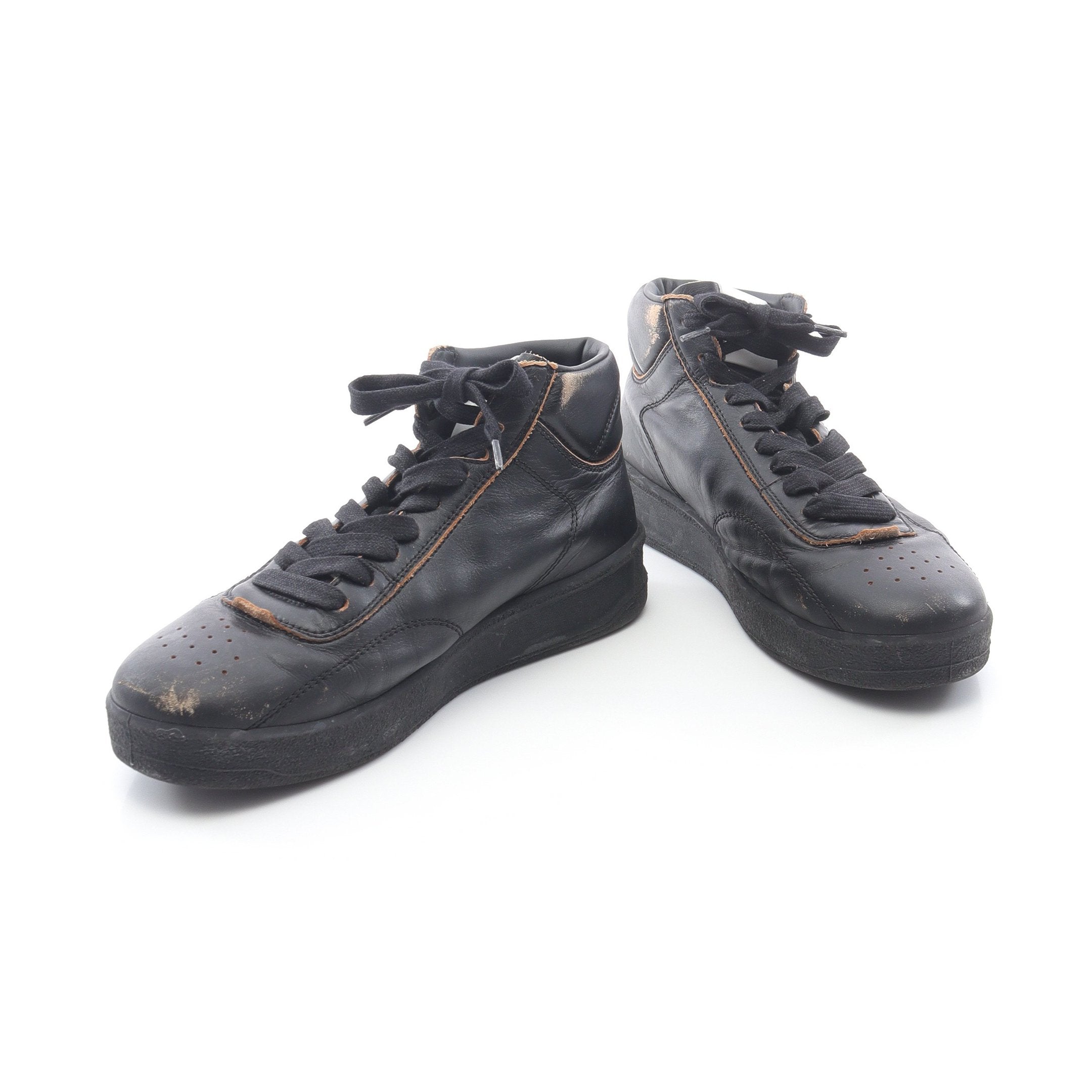 ハイカットスニーカー レザー ブラック ジルサンダー – RECLO