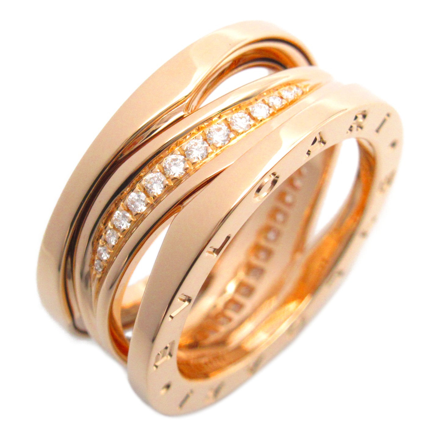 B-zero1 デザインレジェ リング リング 指輪 K18PG（ピンクゴールド） ダイヤモンド クリア ブルガリ アクセサリー BVLGARI