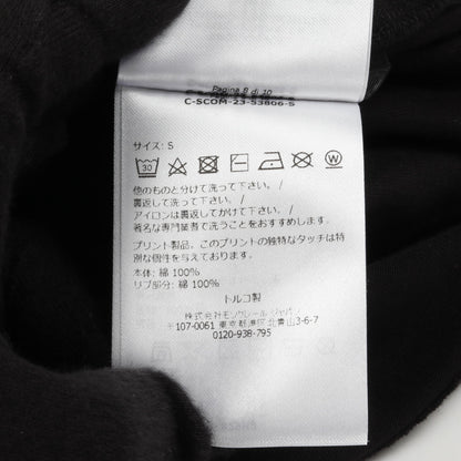 フロッキーレタリングロゴ Tシャツ コットン ブラック モンクレール トップス MONCLER