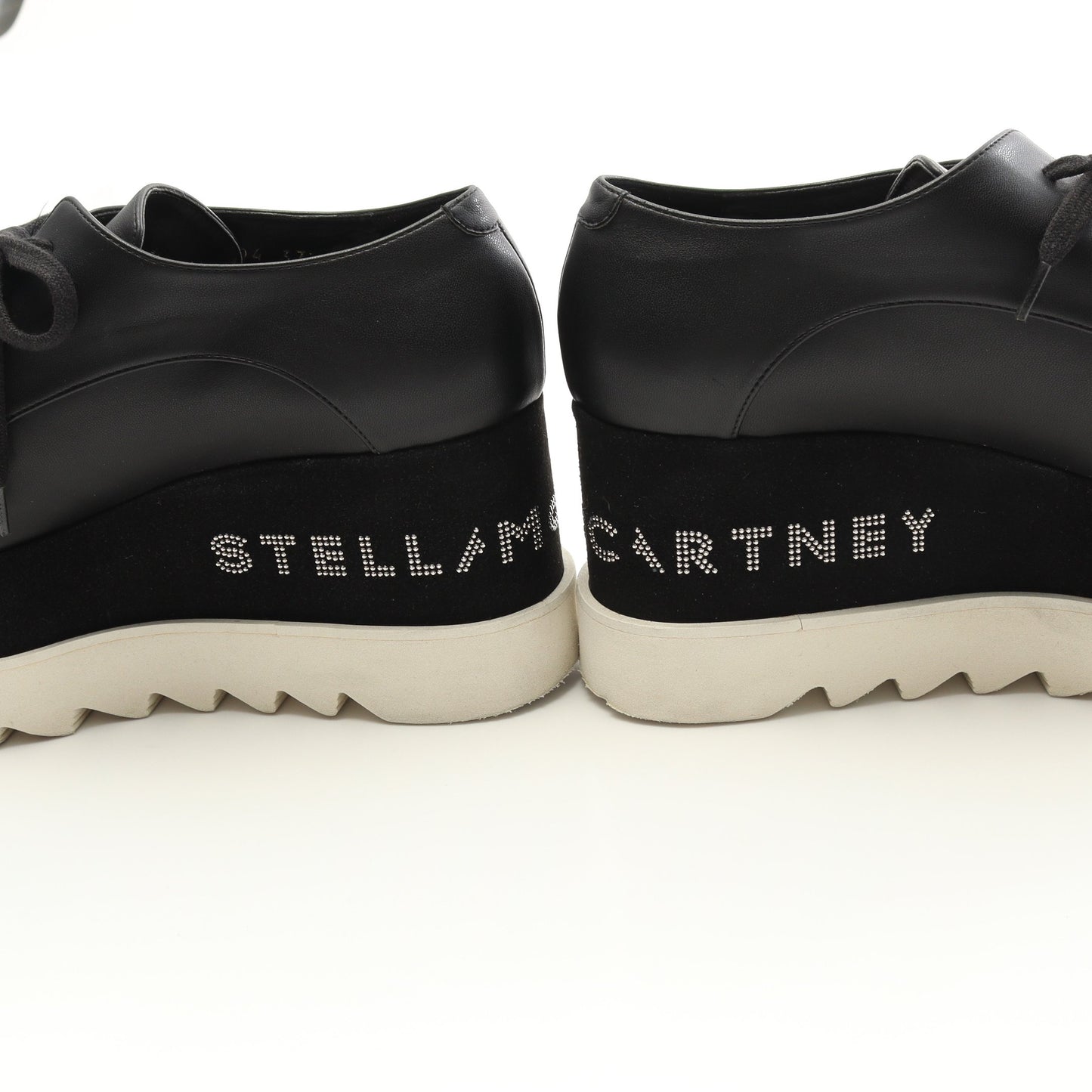 Elyse エリス プラットフォーム スニーカー ロゴスタッズ フェイクレザー ブラック ステラマッカートニー シューズ Stella McCartney
