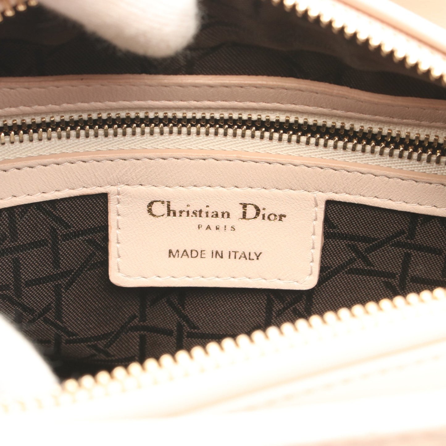 レディディオール カナージュ ハンドバッグ レザー ライトピンク 2WAY クリスチャンディオール バッグ Christian Dior