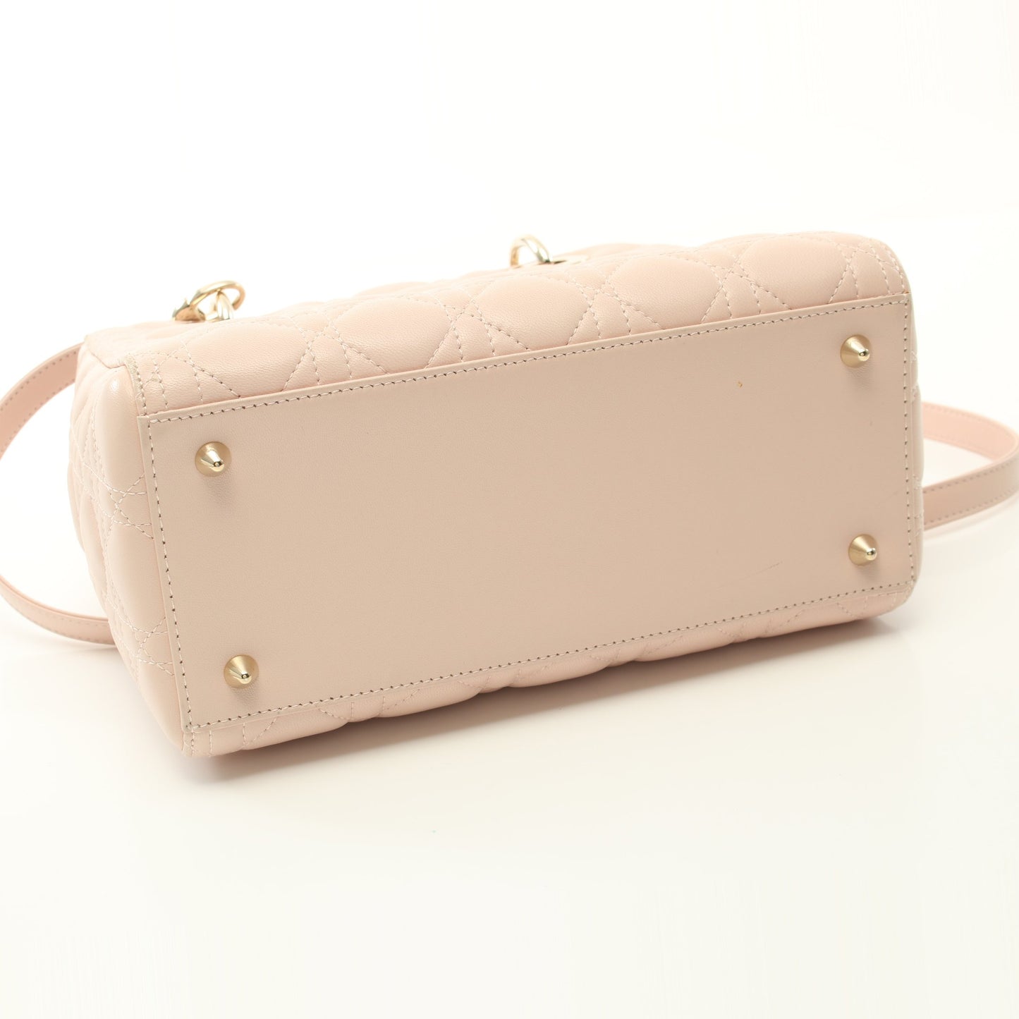 レディディオール カナージュ ハンドバッグ レザー ライトピンク 2WAY クリスチャンディオール バッグ Christian Dior