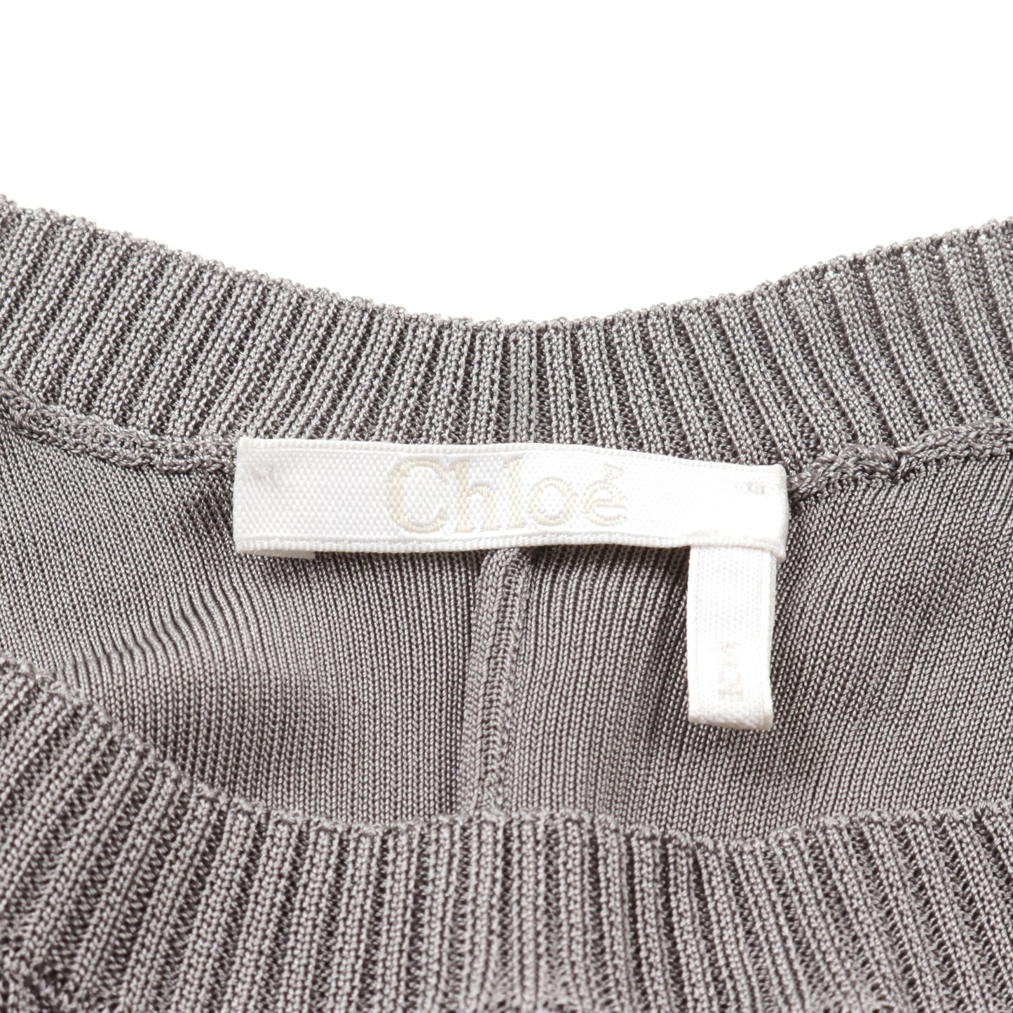 ロング ニット 馬柄 グレー ブラック ネイビー スパンコール クロエ トップス Chloe