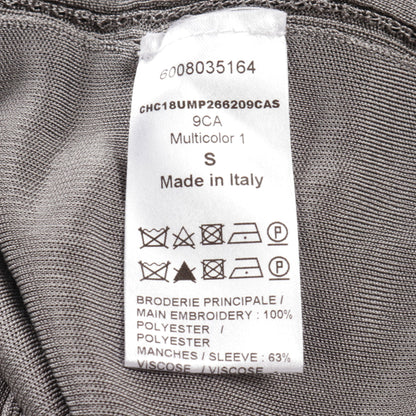 ロング ニット 馬柄 グレー ブラック ネイビー スパンコール クロエ トップス Chloe