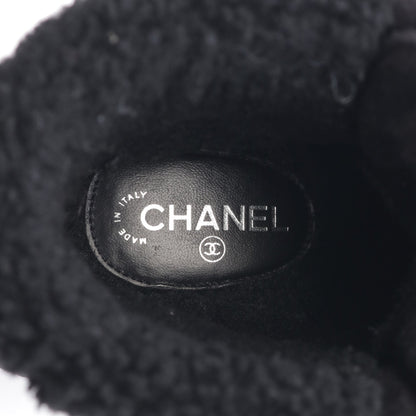 マトラッセ ブーツ ボア スエード ブラック シャネル シューズ CHANEL