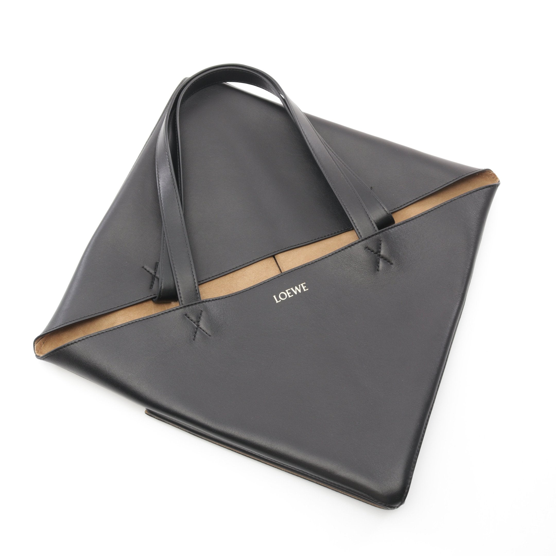 LOEWE 黒 レザートートバッグ　パズルトート　XL LOEWE ロエベ バッグ メンズ トートバッグ PUZZLE FOLD TOTE