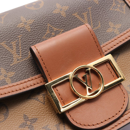 ドーフィーヌ MINI モノグラムリバース ショルダーバッグ PVC レザー ブラウン ベージュ ルイヴィトン バッグ LOUIS VUITTON