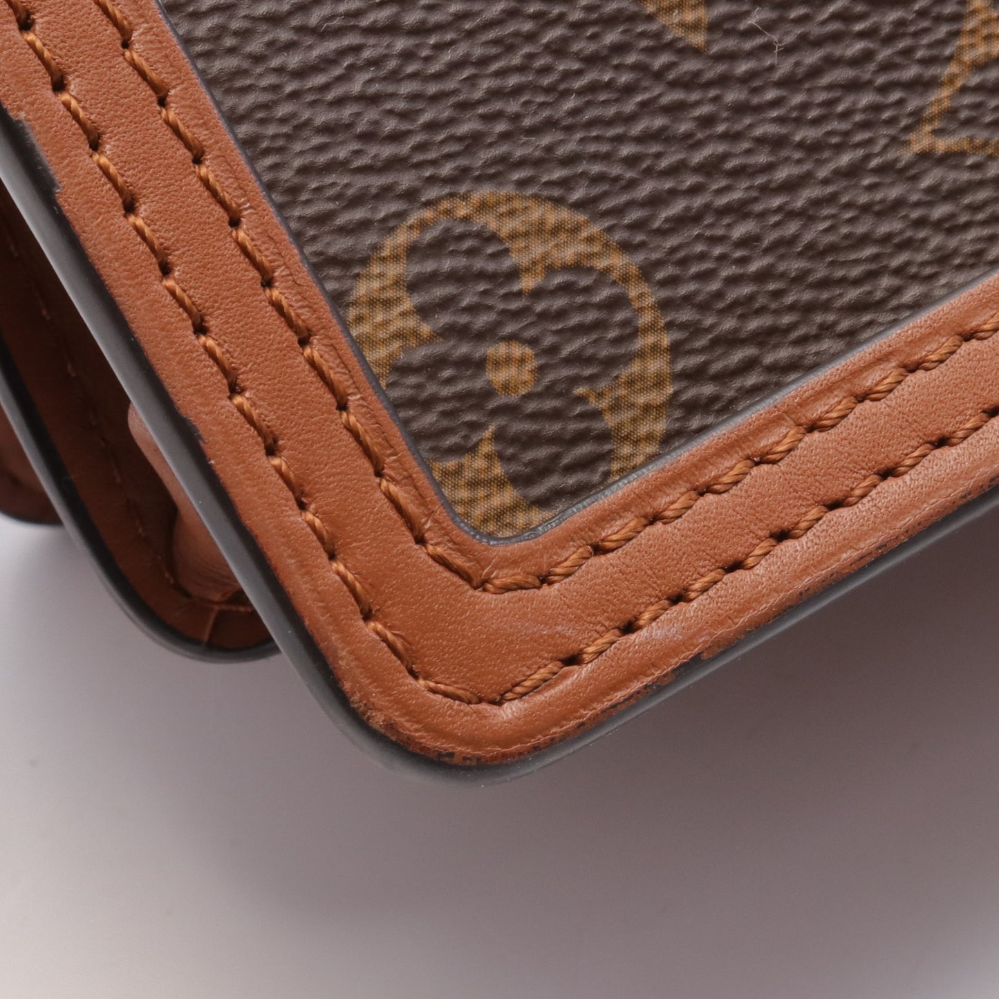 ドーフィーヌ MINI モノグラムリバース ショルダーバッグ PVC レザー ブラウン ベージュ ルイヴィトン バッグ LOUIS VUITTON