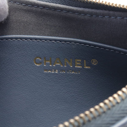 19 ディズヌフ マトラッセ ホーボーバッグ ハンドバッグ レザー ブルー ゴールド金具 シャネル バッグ CHANEL