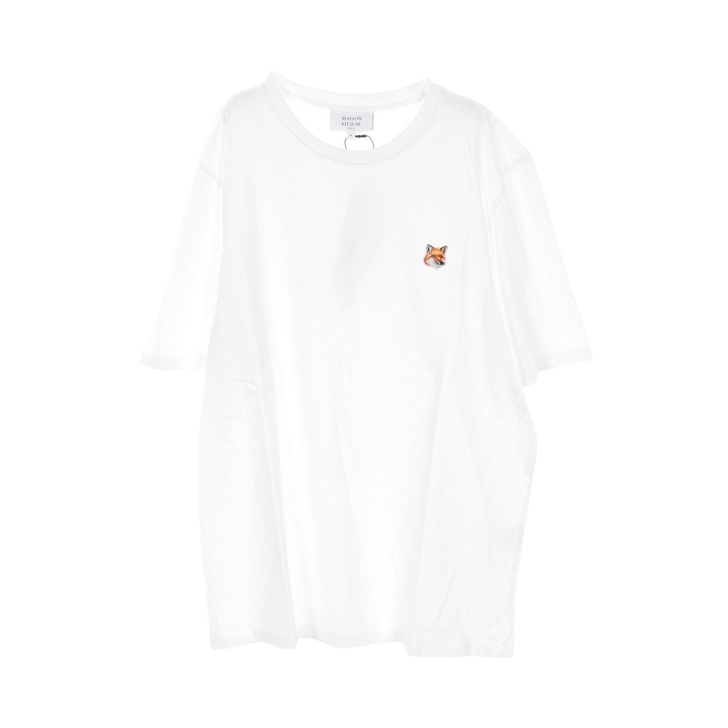 FOX HEAD PATCH Tシャツ クルーネック コットン ホワイト メゾンキツネ トップス MAISON KITSUNE