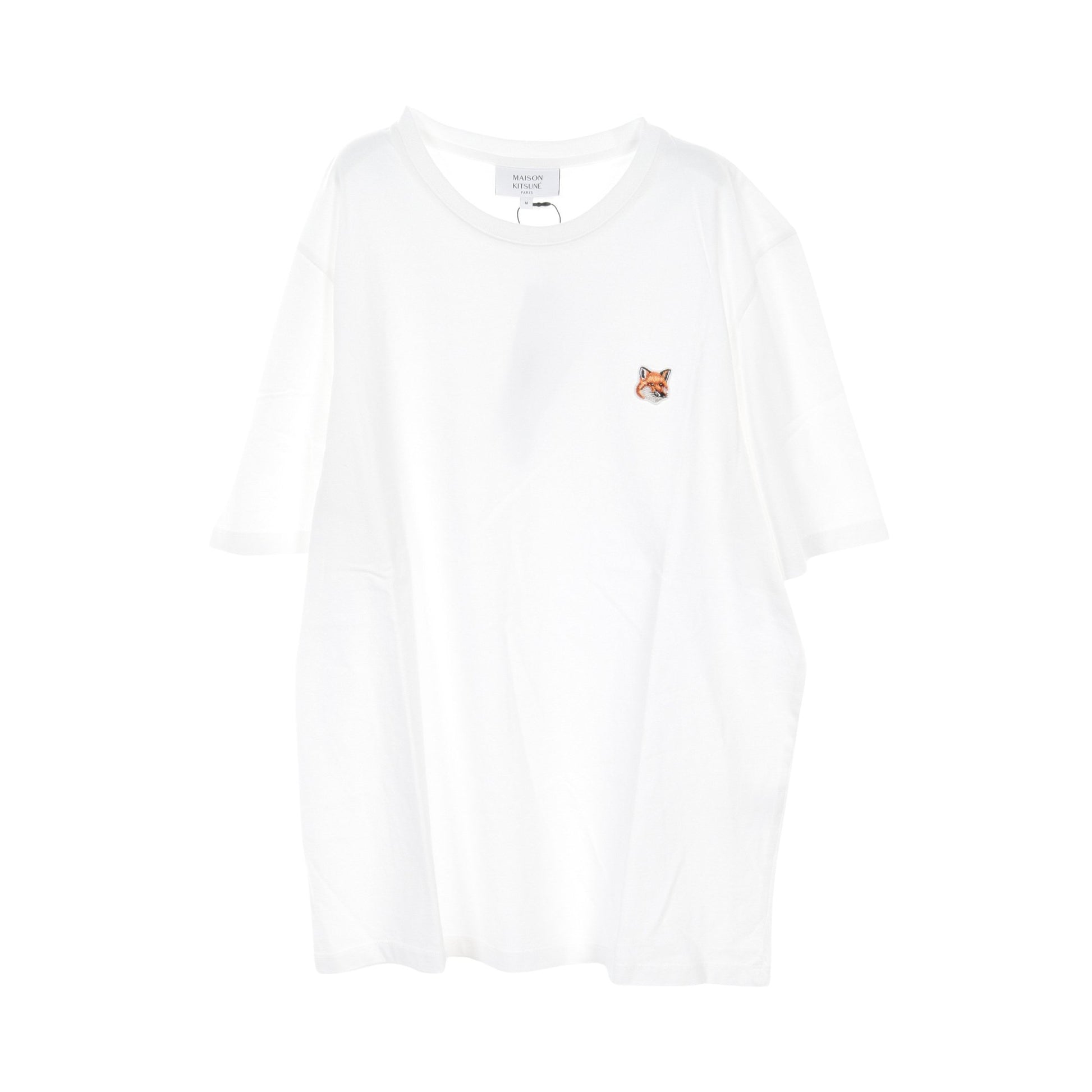 FOX HEAD PATCH Tシャツ クルーネック コットン ホワイト メゾンキツネ トップス MAISON KITSUNE