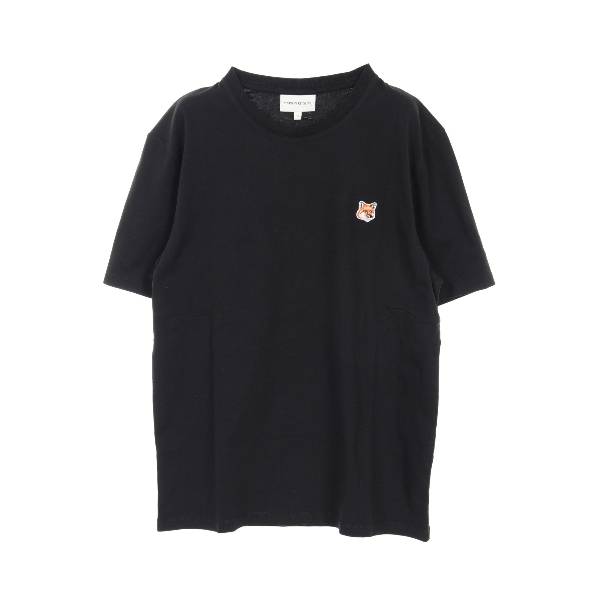 FOX HEAD PATCH Tシャツ クルーネック コットン ブラック メゾンキツネ トップス MAISON KITSUNE