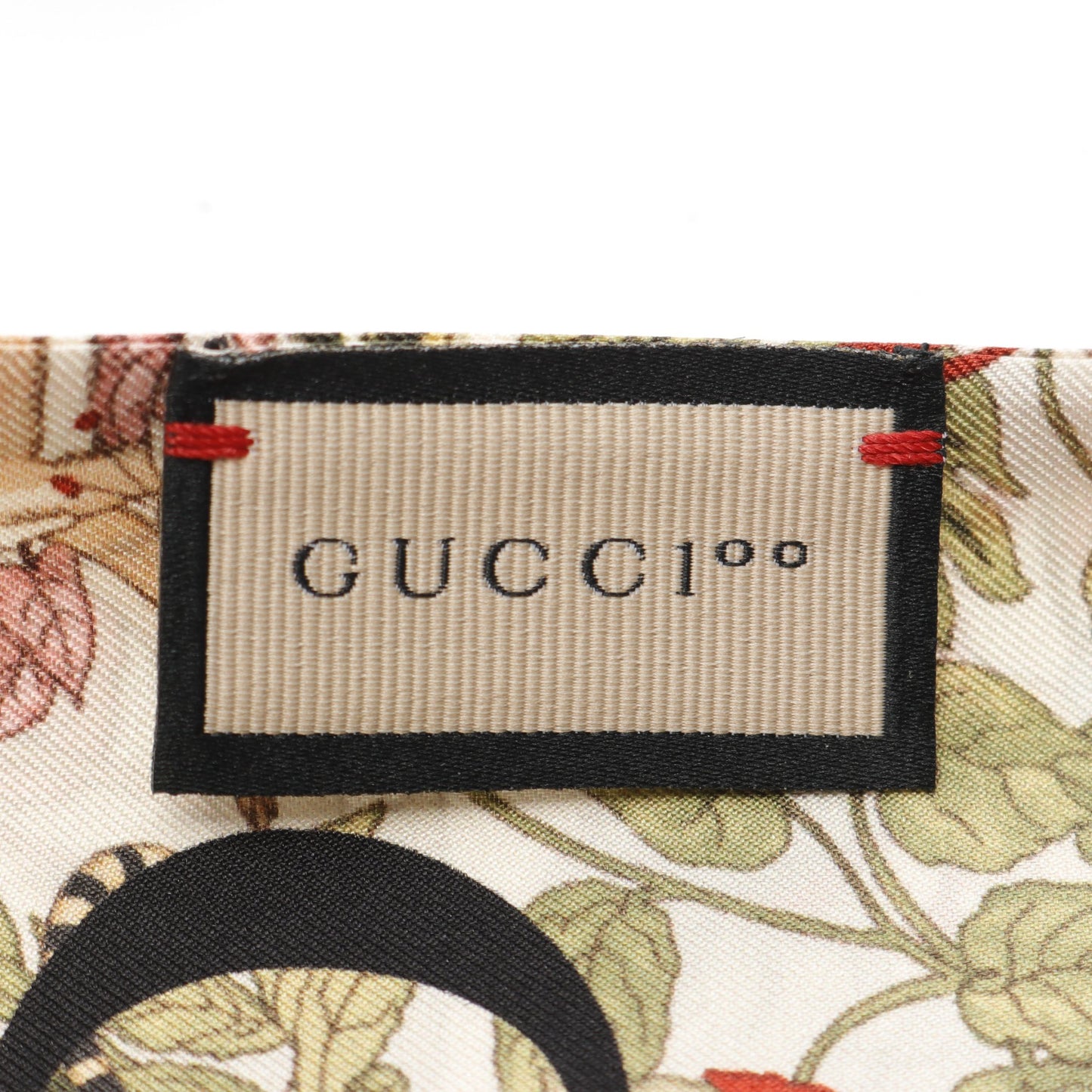 スカーフ ボタニカル シルク ベージュ マルチカラー 100周年記念 グッチ 財布・小物 GUCCI