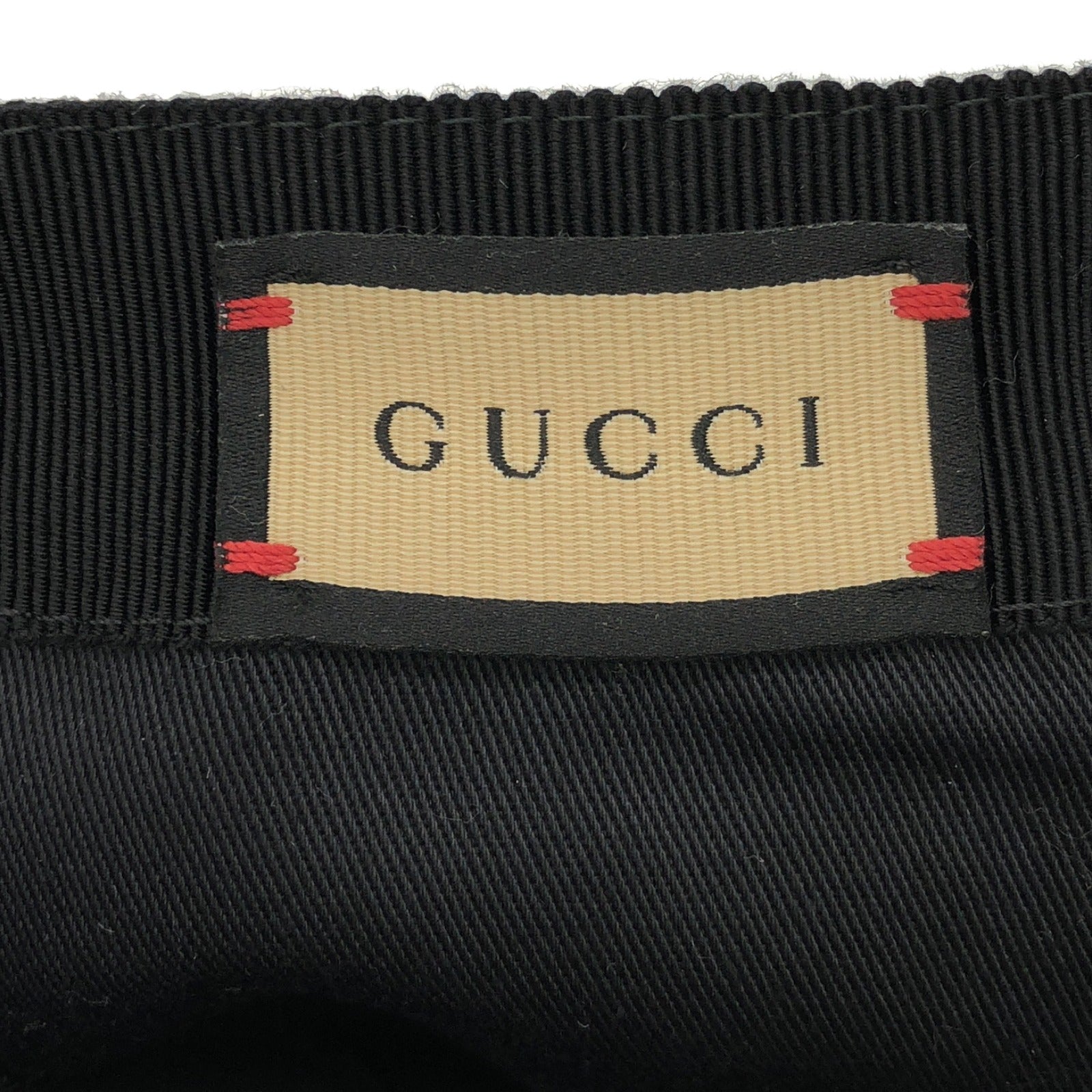 ベースボールキャップ キャップ ブラック グッチ 財布・小物 GUCCI