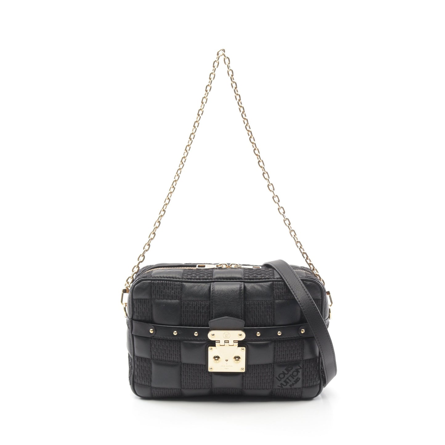 ポシェット トロカ ショルダーバッグ レザー ブラック 2WAY ルイヴィトン バッグ LOUIS VUITTON