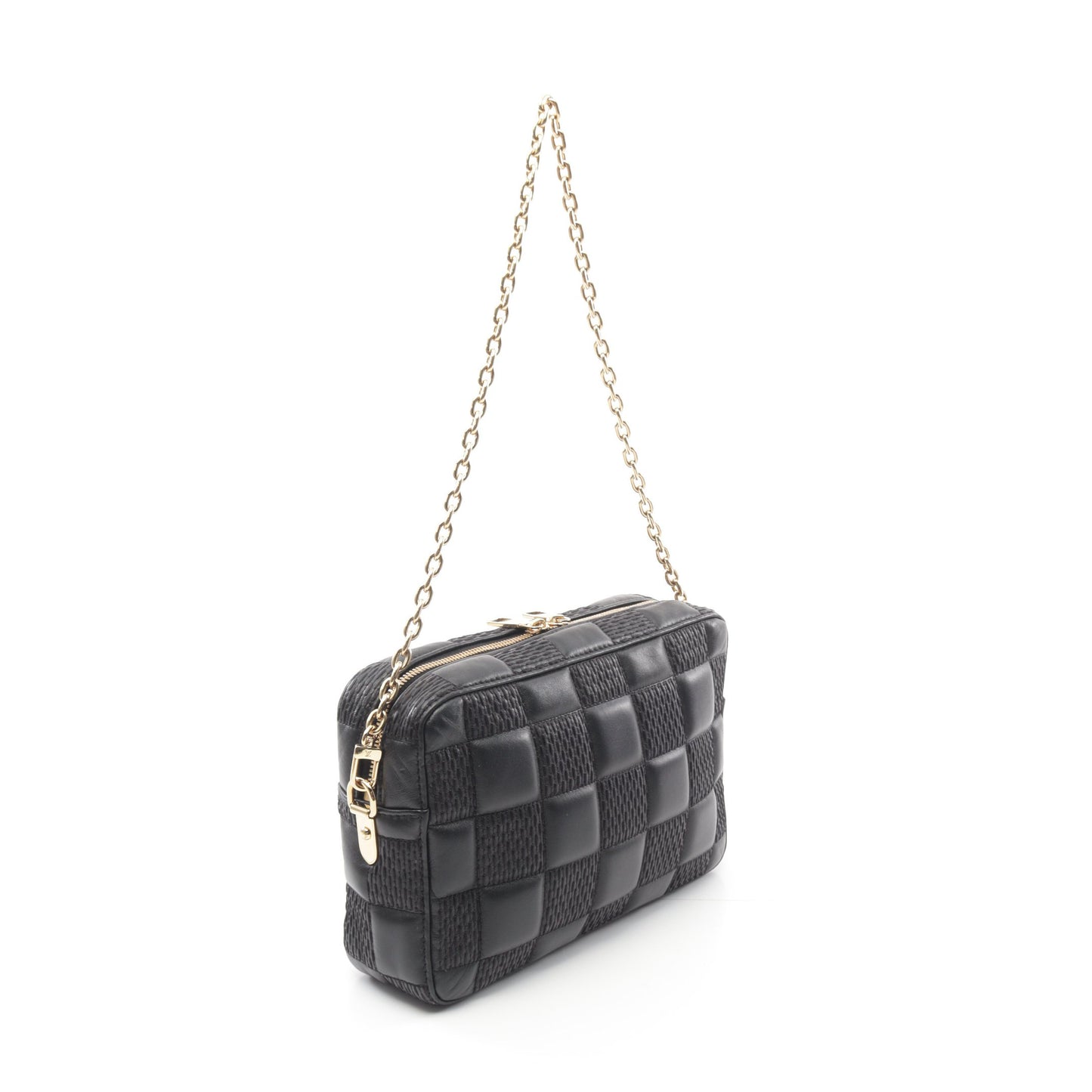 ポシェット トロカ ショルダーバッグ レザー ブラック 2WAY ルイヴィトン バッグ LOUIS VUITTON