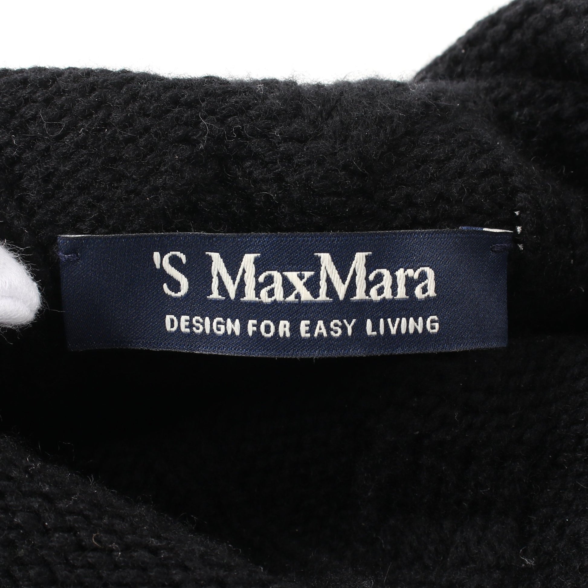 KRISS ケーブル ニット ハイネック ウール カシミヤ ブラック エス  