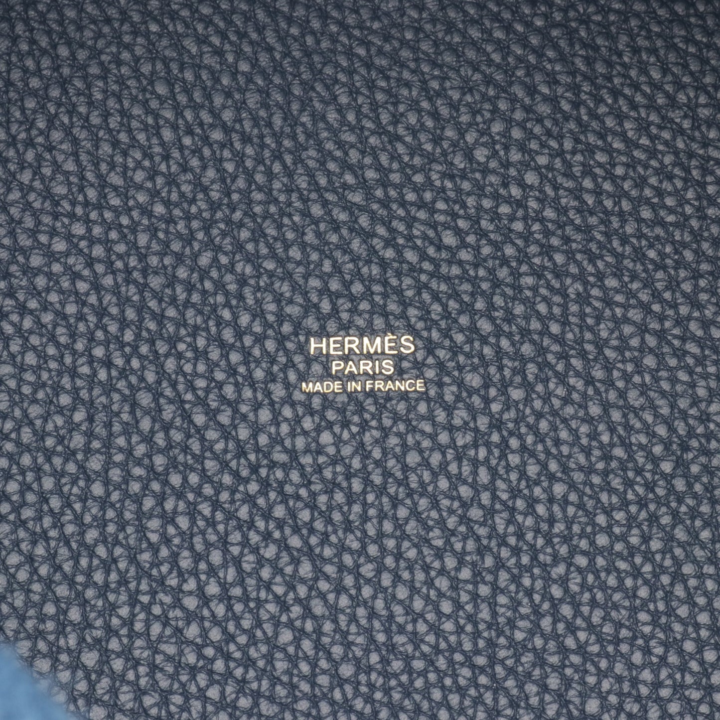 ピコタンロックMM ブルードプリュス ハンドバッグ トリヨンクレマンス ネイビー ゴールド金具 B刻印 エルメス バッグ HERMES
