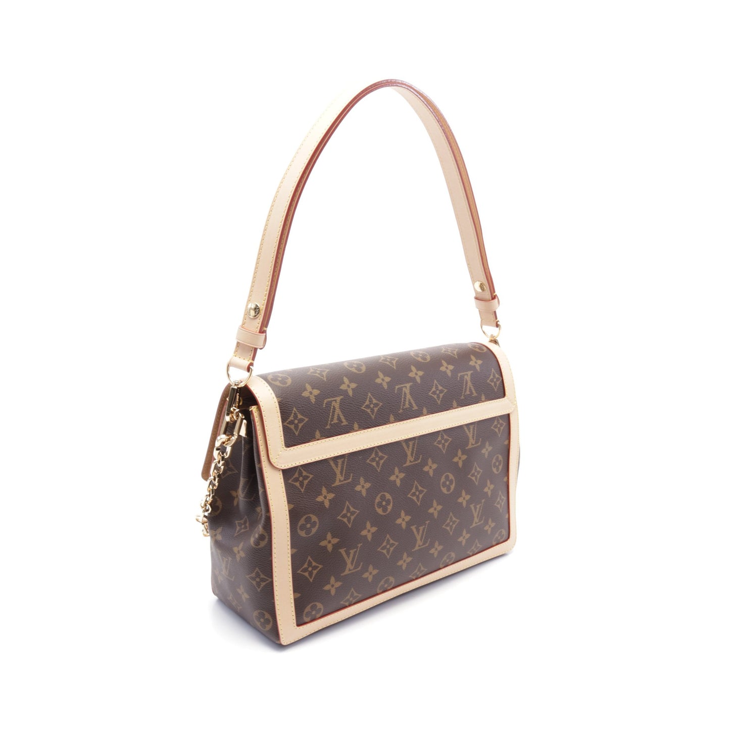 ドーフィーヌ ソフトGM モノグラム チェーンショルダーバッグ PVCレザー ブラウン ルイヴィトン バッグ LOUIS VUITTON