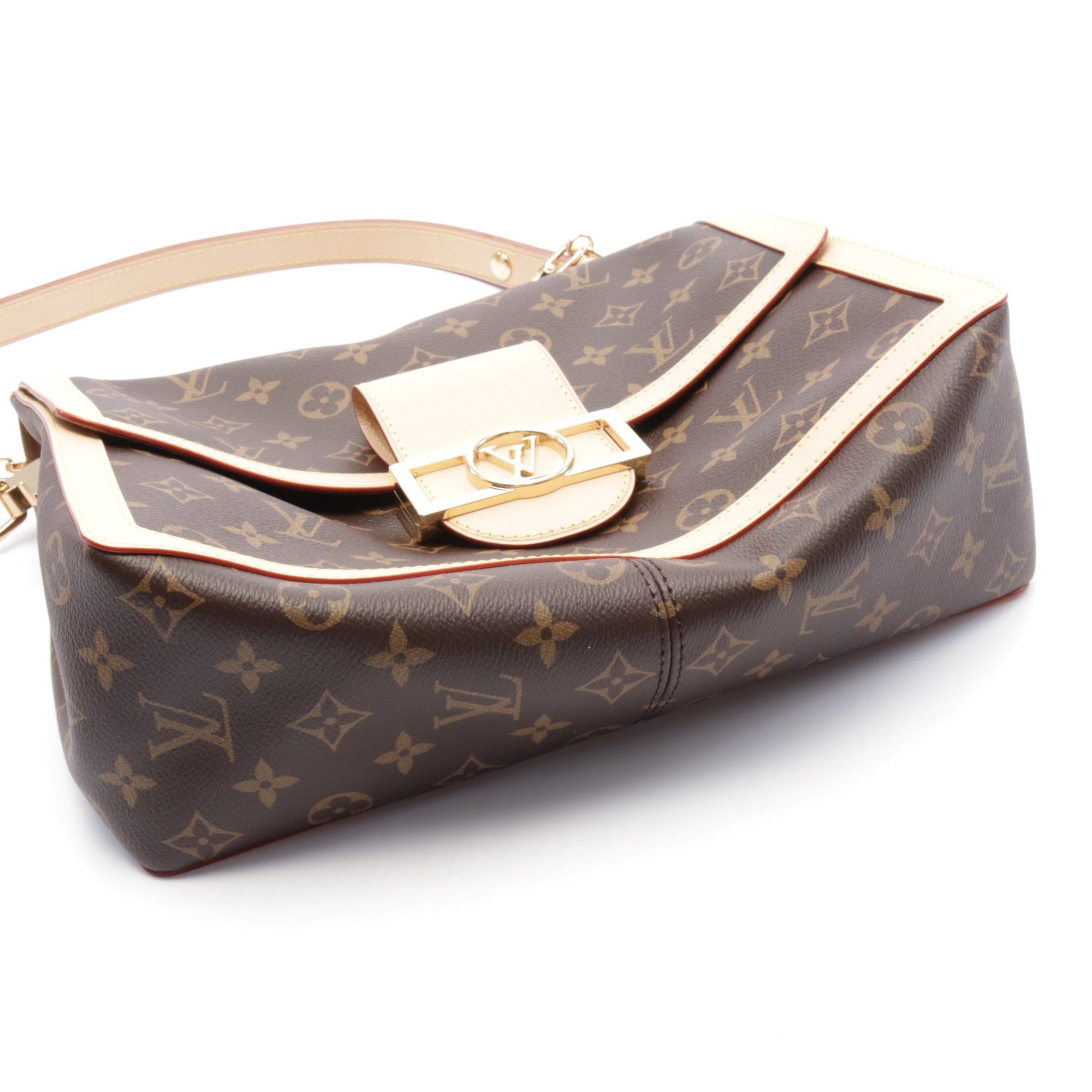 ドーフィーヌ ソフトGM モノグラム チェーンショルダーバッグ PVCレザー ブラウン ルイヴィトン バッグ LOUIS VUITTON
