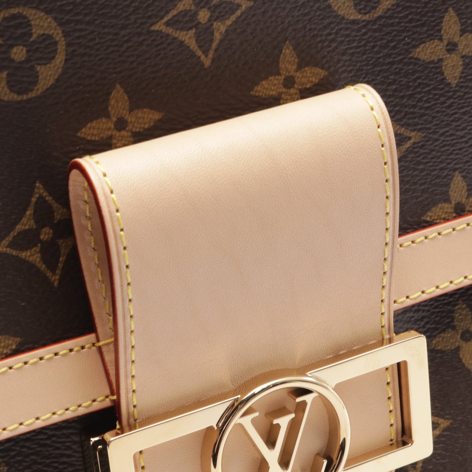 ドーフィーヌ ソフトGM モノグラム チェーンショルダーバッグ PVCレザー ブラウン ルイヴィトン バッグ LOUIS VUITTON