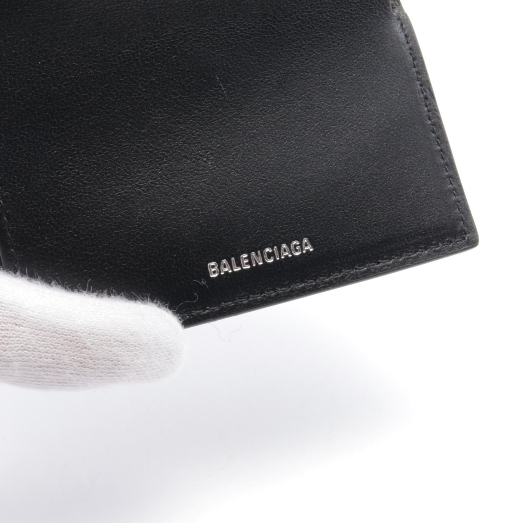 CAG MINI WALLET 三つ折り財布 レザー ブラック バレンシアガ 財布・小物 BALENCIAGA